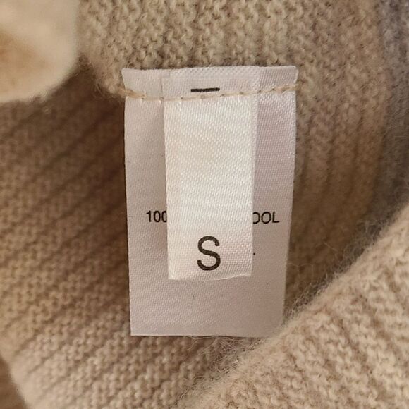 Celtic & Co. Yoke Detail Wool Striped Neutral Tunic NWT - Picture 8 of 12